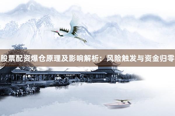股票配资爆仓原理及影响解析：风险触发与资金归零